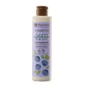 laSaponaria Champú antioxidante para canas con arándano BIO y arginina 200 ml