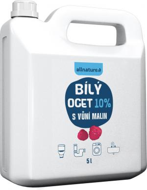 Allnature Vinagre blanco 10% con aroma de frambuesa 5000 ml