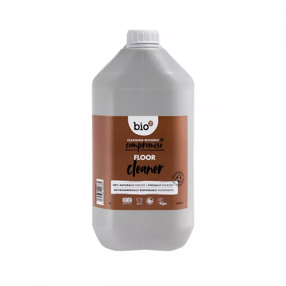 Bio-D Limpiador de suelos y parquet con aceite de linaza - bote (5 L)