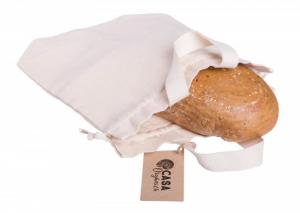 Bolsa de pan - de algodón ecológico, con cordón