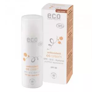 Eco Cosmetics CC cream SPF 30 BIO - dark (50 ml) - cuidado integral de la piel