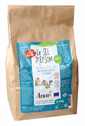 Anaé by Epsom salt (bolsa de 2,5 kg) - para el baño, el exfoliante y el jardín