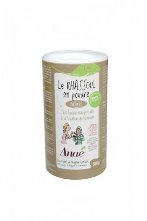 Anaé by Rhassoul - Arcilla marroquí (tarro de 500 g) - champú, exfoliante o mascarilla