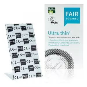 Fair Squared Preservativo Ultra Thin (3 unidades) - vegano y de comercio justo
