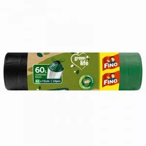 FINO Bolsas de basura retráctiles Green Life - 60 l (10 uds.)