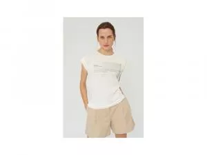 Ecoalf Harbour Graffic T-Shirt Woman Off White