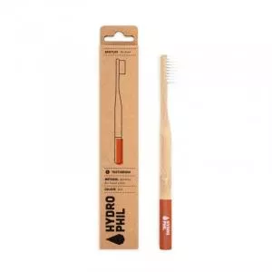 Hydrophil Cepillo de dientes de bambú (mediano) - rojo - 100% renovable