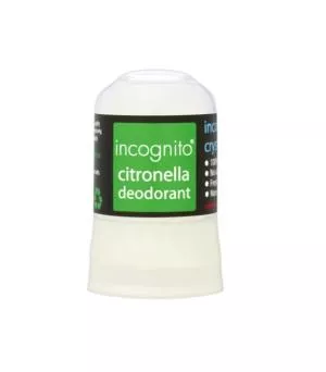 Incognito Desodorante cristal protector Citronela (50 ml) - no huele a insectos molestos