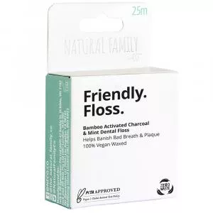 Jack n Jill NFco. Friendly Floss (25 m) - con menta y carbón activado