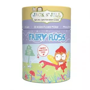  Hilo dental para niños Fairy Floss (30 piezas) - con mango en forma de jirafa