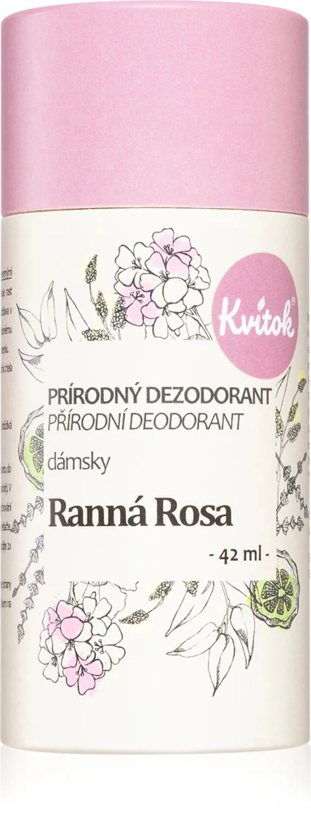 Kvitok Desodorante en crema para mujeres Morning Dew (30 ml) - no deja una sensación pegajosa