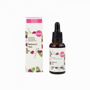 Aceite facial de frambuesa sin refinar BIO (30 ml) - con ligero aroma a frambuesa