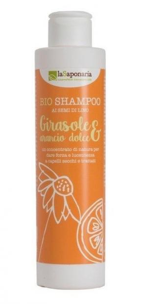 Champú con girasol y naranja dulce BIO (200 ml)