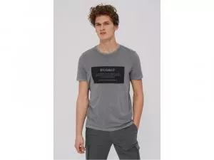 Ecoalf Natal Label T-shirt Man Dark Grey