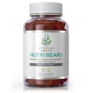 Nutri Bears - ositos de gominola, multivitamínicos para niños, fresa 90uds.