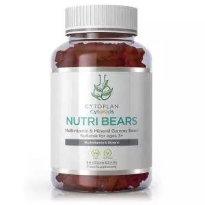 Cytoplan Nutri Bears - ositos de gominola, multivitamínicos para niños, fresa 90uds.