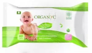 Organyc Toallas higiénicas para bebés BIO (60 unidades)
