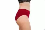 Pinke Welle Bragas Menstruales Bikini Rojo - Mediana - Política de cambio de 100 días y la menstruación ligera (L)