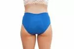 Pinke Welle Bragas Menstruales Bikini Azul - Mediana - Color mediano. y la menstruación ligera (L)
