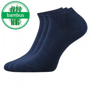 Calcetines bajos de bambú azul oscuro