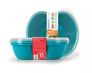 Preserve Caja de aperitivos (2 unidades) - azul - de plástico 100% reciclado