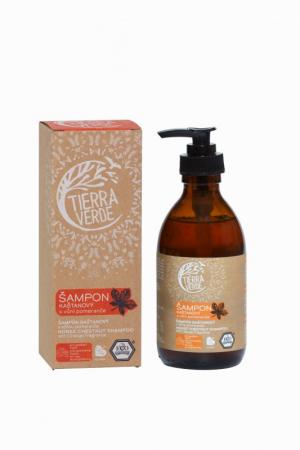 Champú de castañas para fortalecer el cabello con naranja (230 ml)