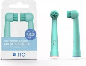 TIO Cabezal de repuesto para el. cepillo de dientes (2 piezas) - icy/coral - compatible con los modelos de cepillos de dientes oral-b
