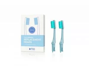 TIO Cabezales de cepillo de dientes de repuesto (ultra suaves) (2 piezas) - azul hielo