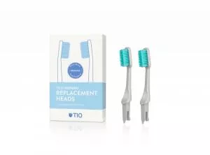 TIO Cabezales de cepillo de dientes de repuesto (ultra suaves) (2 piezas) - gris guijarro