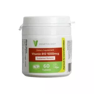 Vegetology Vegetology Vitamina B12 1000µg (Cianocobalamina) de liberación gradual 60 comprimidos
