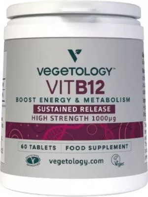 Vegetology Vegetology Vitamina B12 1000µg (Cianocobalamina) de liberación gradual 60 comprimidos