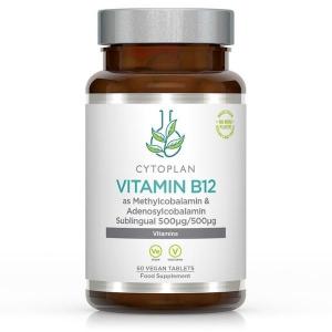 Vitamina B12, 1000 µg Bioactiva bajo la lengua, 60 comprimidos