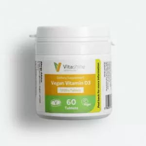 Vegetology Vitashine vitamina D3 en comprimidos 1000 iu 60 comprimidos