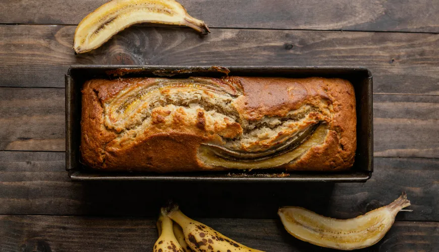 Hornee un saludable pan de plátano sin azúcar