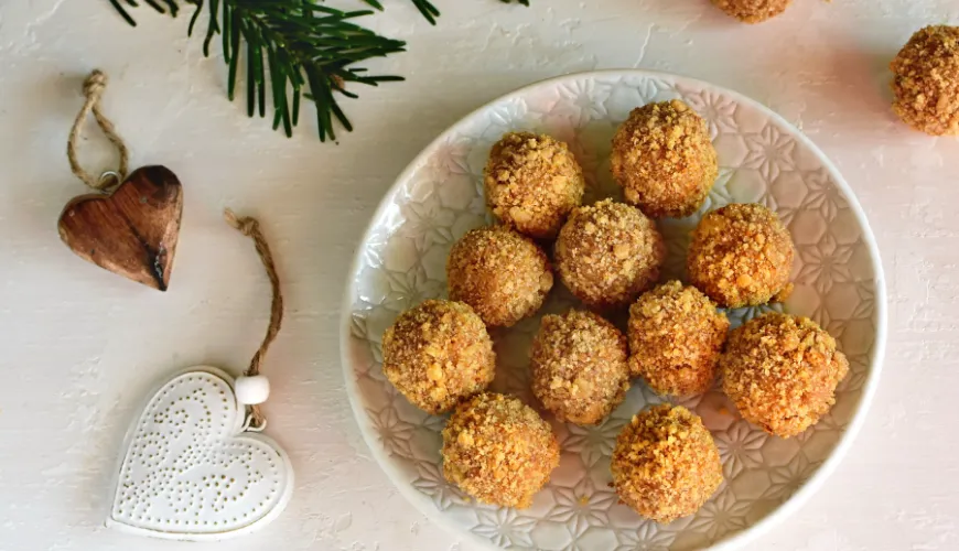 Enamórate de las bolitas de pan de jengibre hechas de pan rallado de jengibre