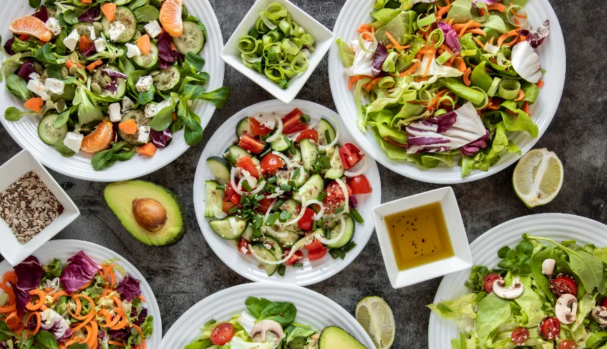 Inspiración para ensaladas de verduras ligeras para la cena